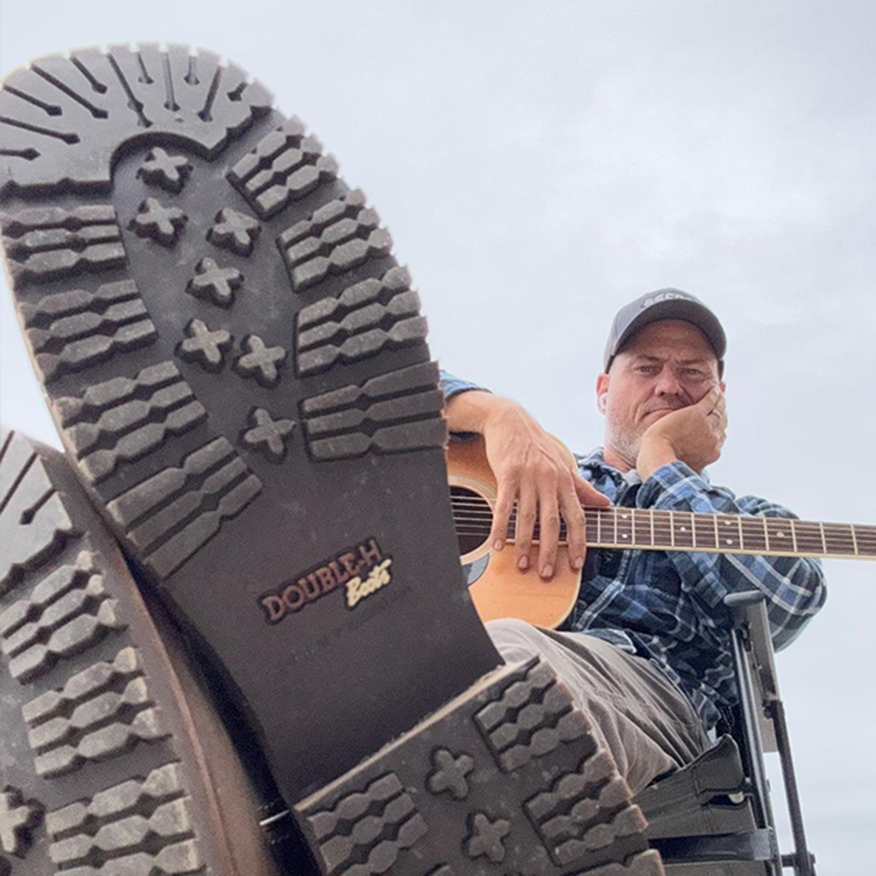 Chris Higbee wearing Double-H boots.