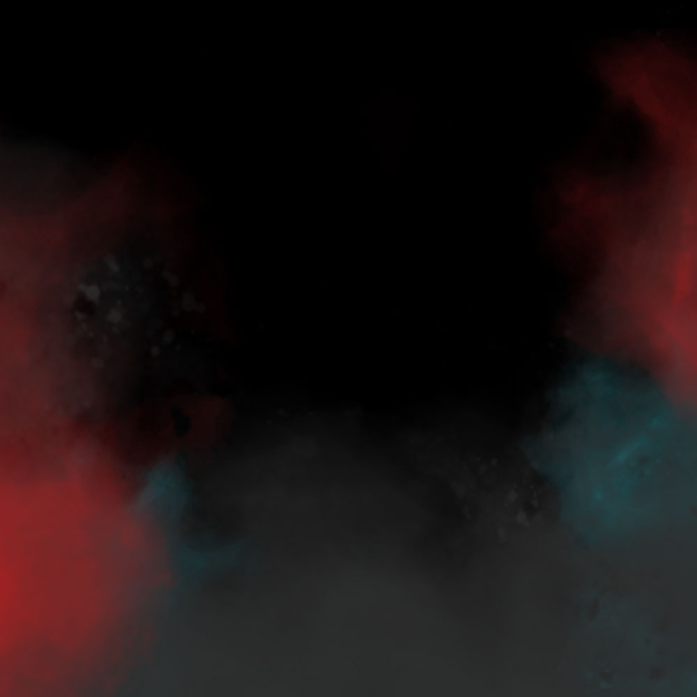 Red, blue and grey smoke.