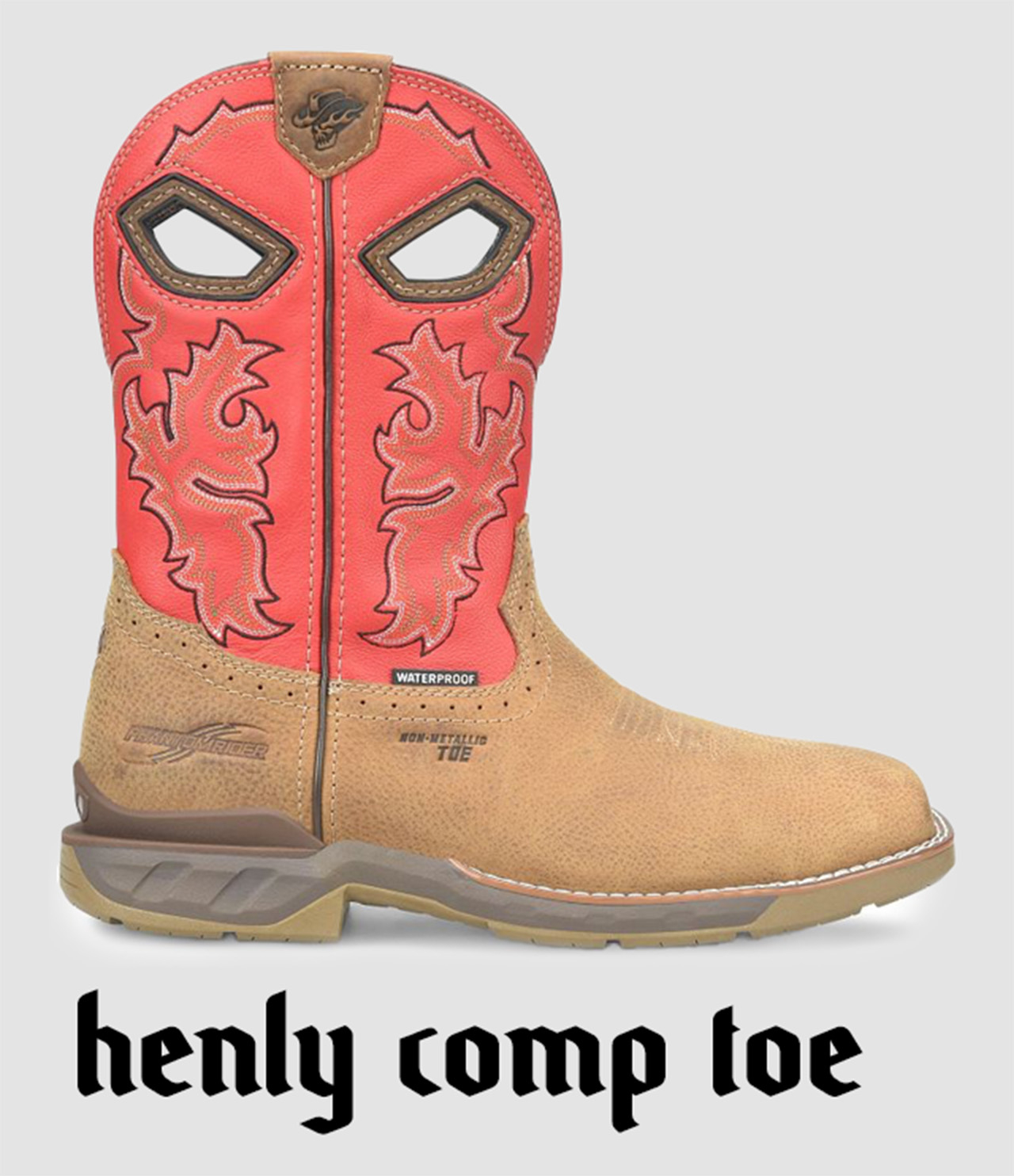 Henly comp toe. The henly comp toe western boot in brown.
